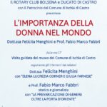 Rosanna Brambilla con Fabio Marco Fabbri sulla “Importanza della donna nel mondo”, incontro al Museo Comunale Ischia di Castro