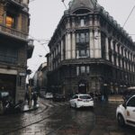 street in town after rain