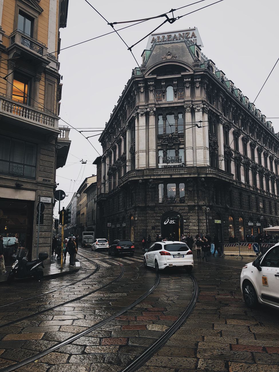 street in town after rain