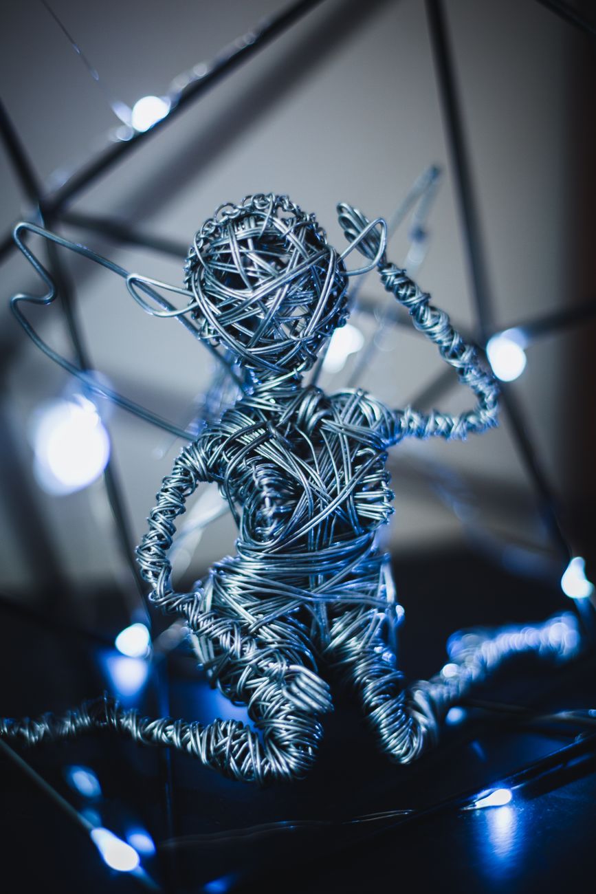 decoration made from wires